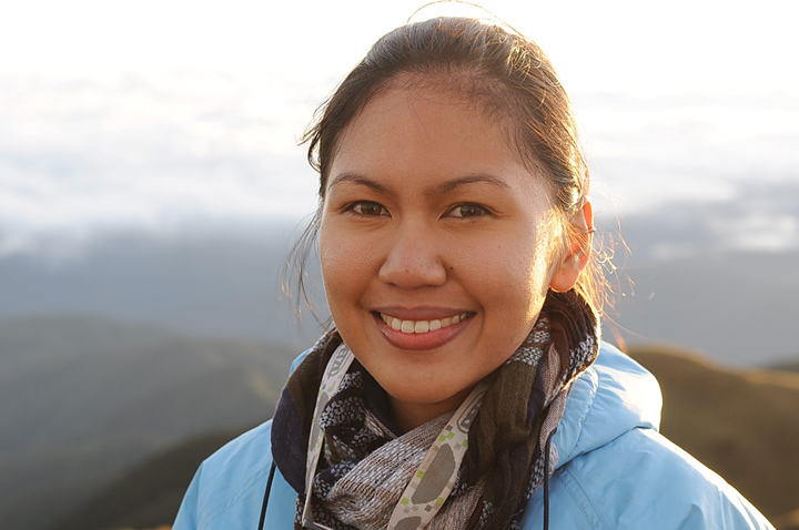 Qumbre Creatives Hiker at the summit of Mt Pulag, Kabayan, Benguet